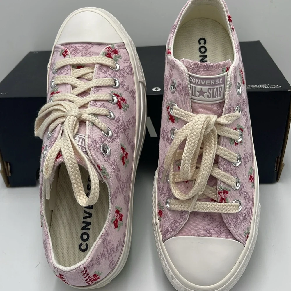 Converse WMNS Platform Sneakers A13660C CTAS LIFT OX SUMMIT PINK/VINTAGE WHITE